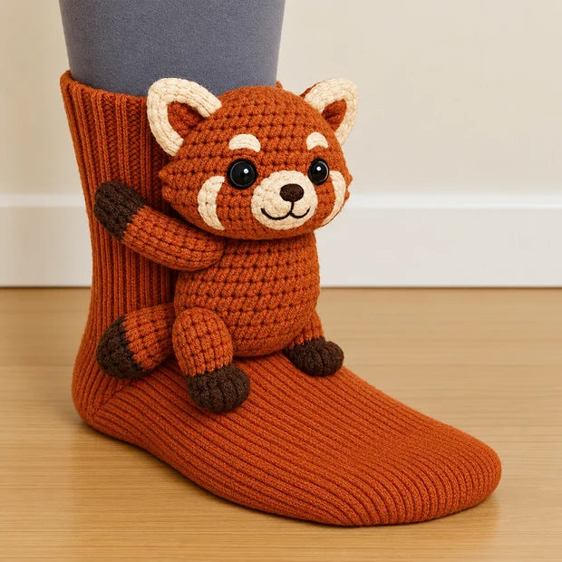 Cozy Animal Hug Socks™ | Cute Plush Character Socks Gift
