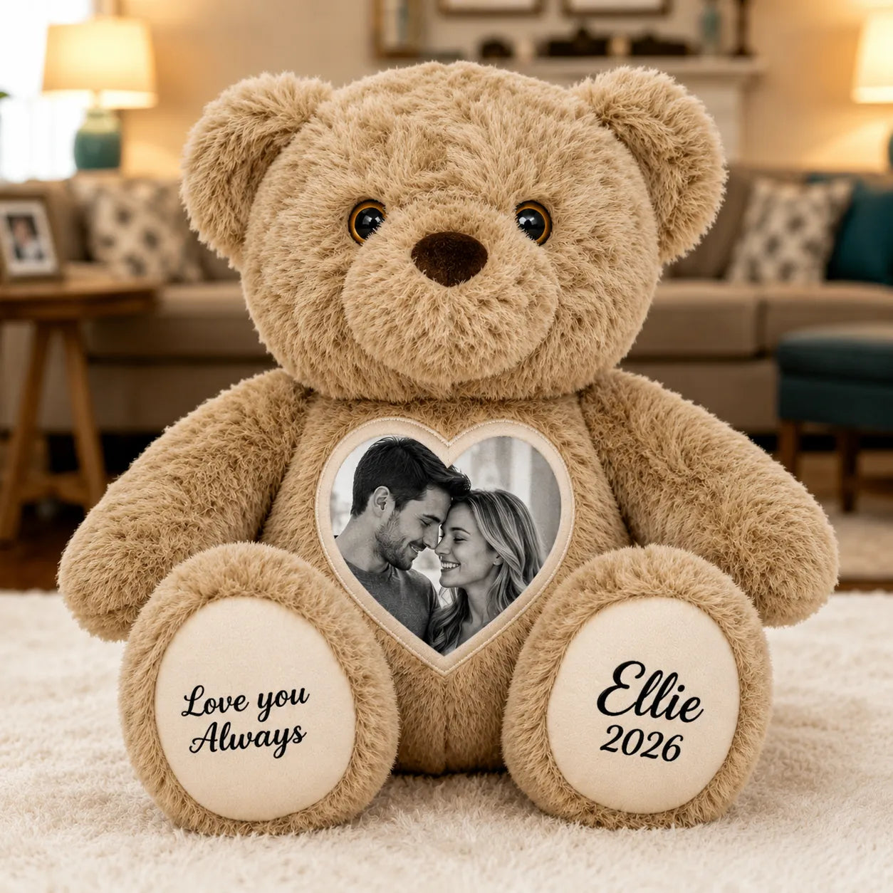 Heart Photo Teddy Bear – Personalized Keepsake