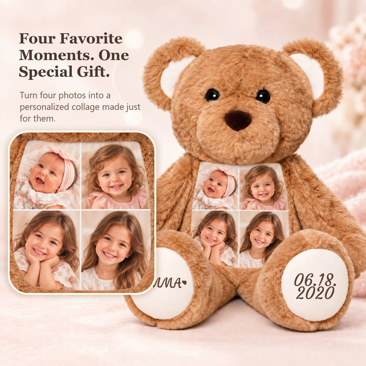 Heart Photo Teddy Bear