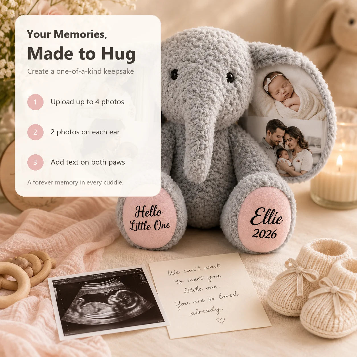 My First Memory Elephant Plush