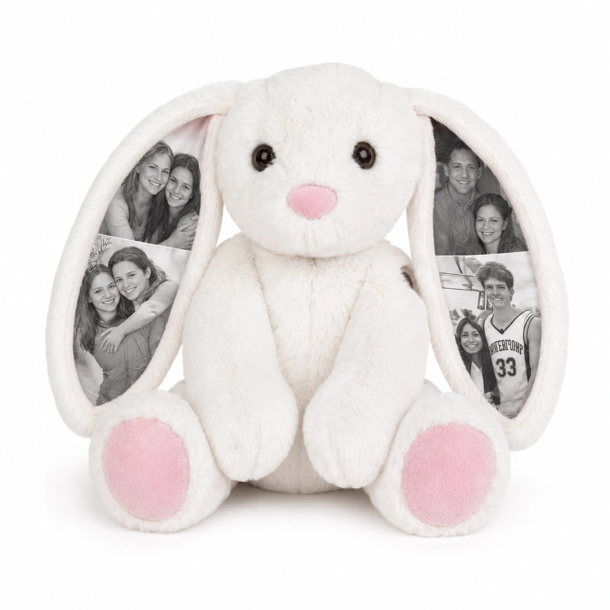 Bunny Plush – Ear Photo Keepsake