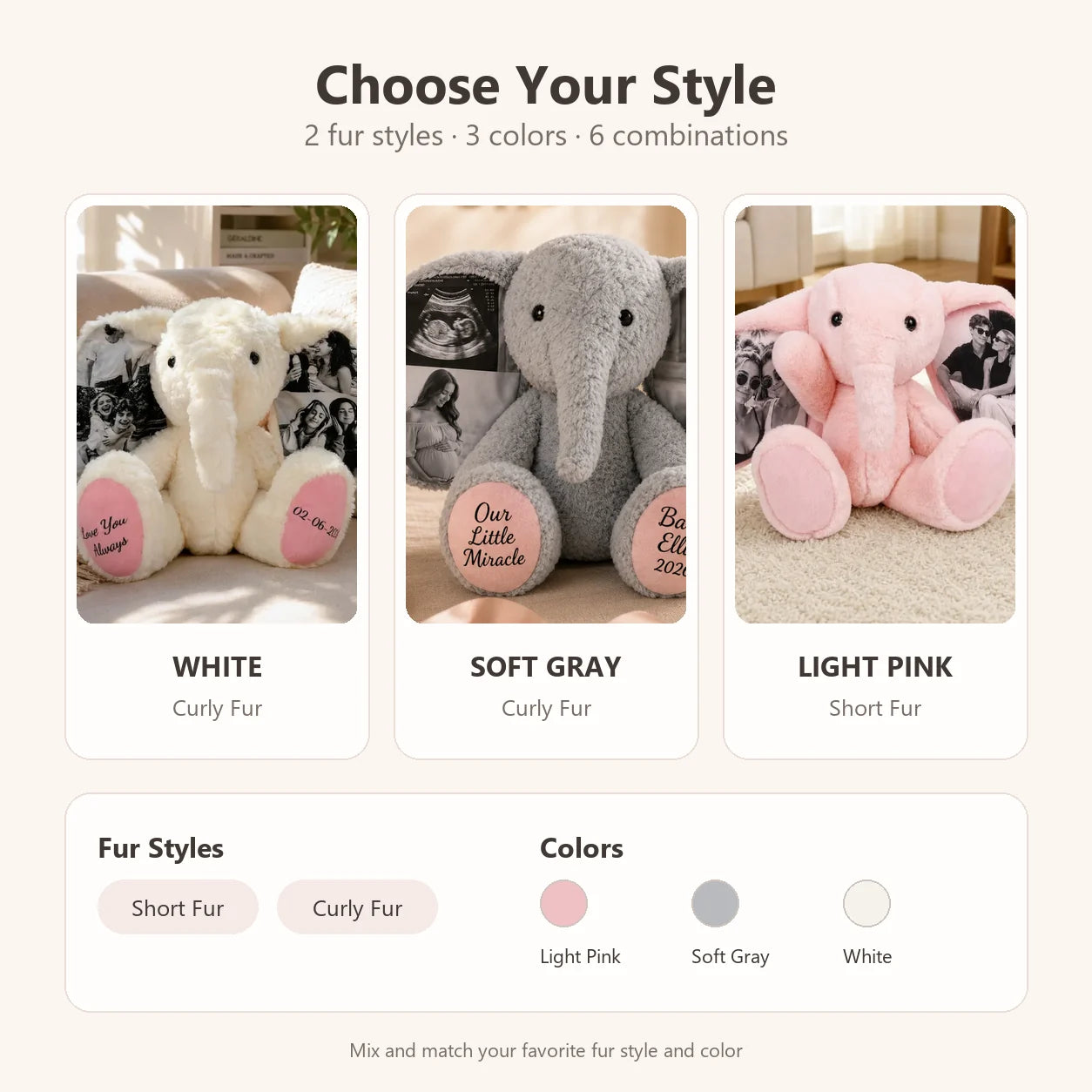 My First Memory Elephant Plush