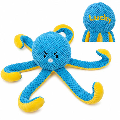 Custom Embroidered Octopus Plush Toy
