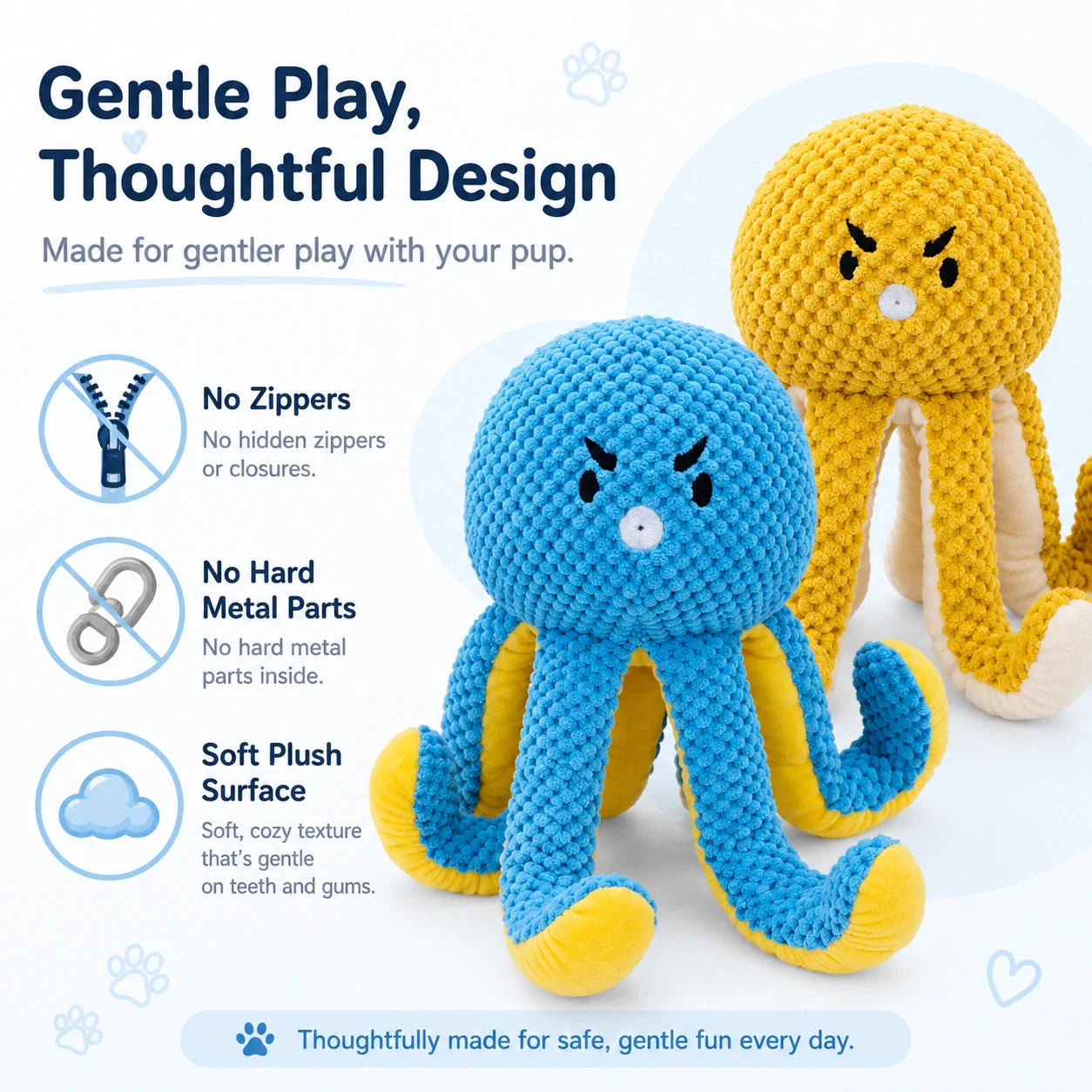 Custom Embroidered Octopus Plush Toy