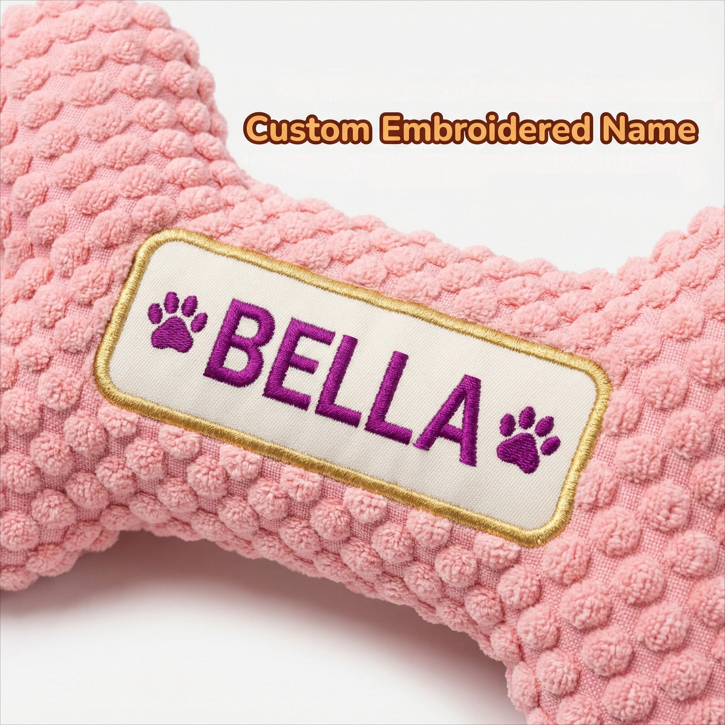 Personalized Squeaky Bone Toy