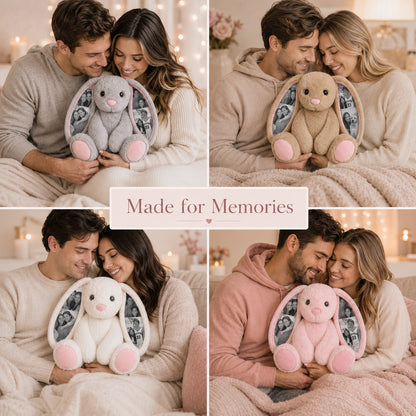 Bunny Plush – Ear Photo Keepsake