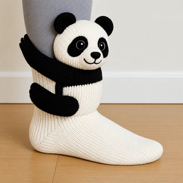 Cozy Animal Hug Socks™ | Cute Plush Character Socks Gift