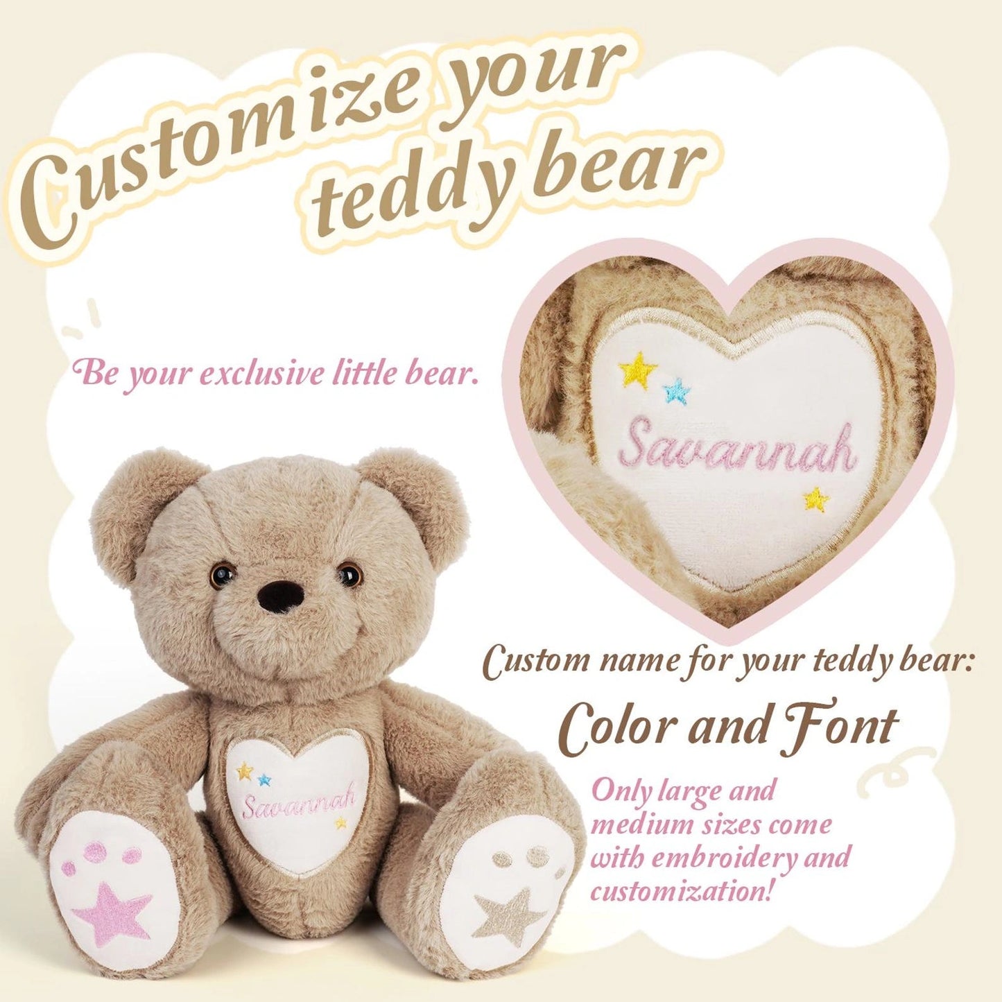Soft & Cute Bear Plush – Perfect Valentine’s or Birthday Gift for Kids & Adults