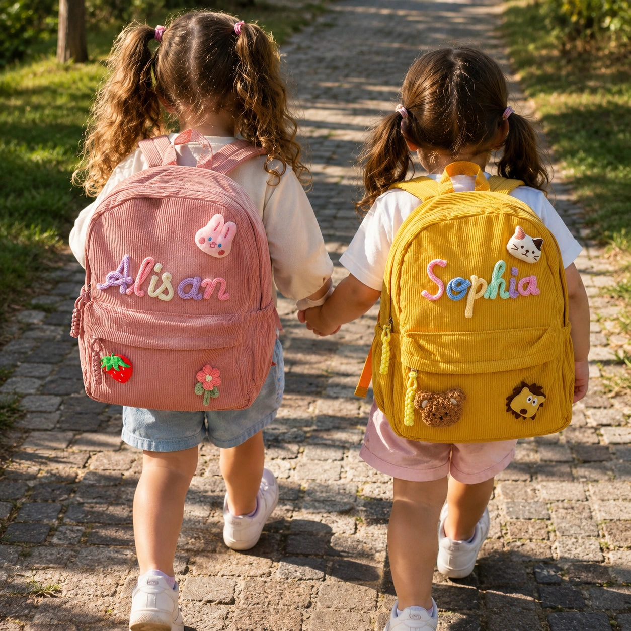 Personalized Kids Corduroy Backpack