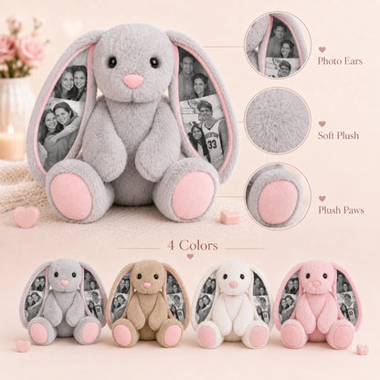 Bunny Plush – Ear Photo Keepsake