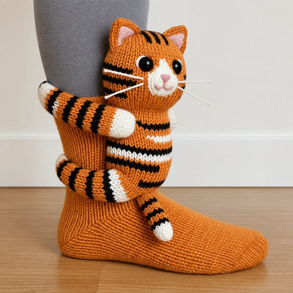 Cozy Animal Hug Socks™ | Cute Plush Character Socks Gift