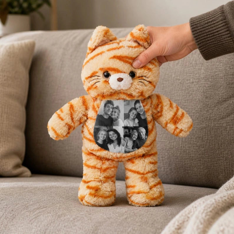 Cat Plush – Custom Belly Photo