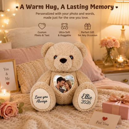 Heart Photo Teddy Bear – Personalized Keepsake