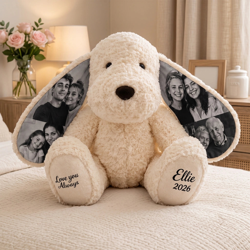 Dog Plush – Personalized Ear Photos