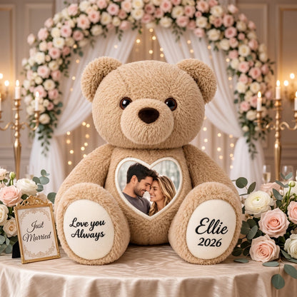 Heart Photo Teddy Bear – Personalized Keepsake