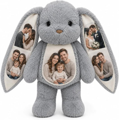 Custom Photo Bunny - Photos on Ears & Belly