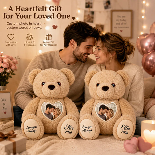 Heart Photo Teddy Bear – Personalized Keepsake
