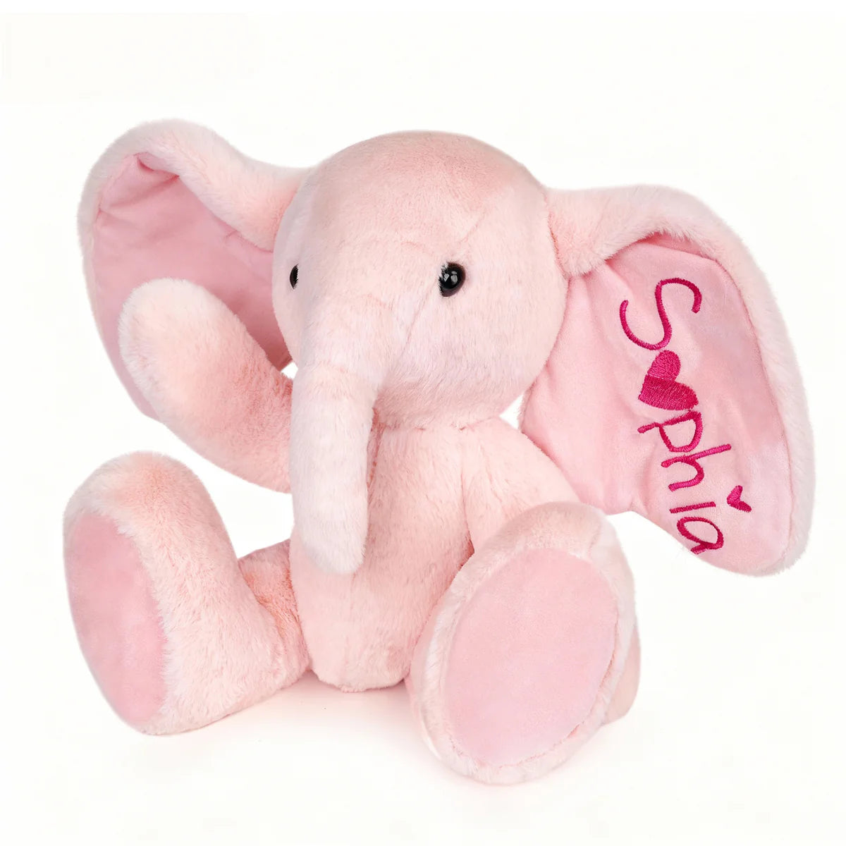 Customizable Ear Text Plush Elephant – Personalized Name Gift for Kids & Loved Ones