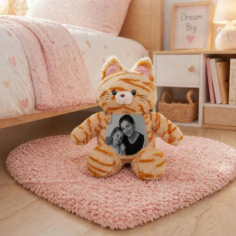 Cat Plush – Custom Belly Photo