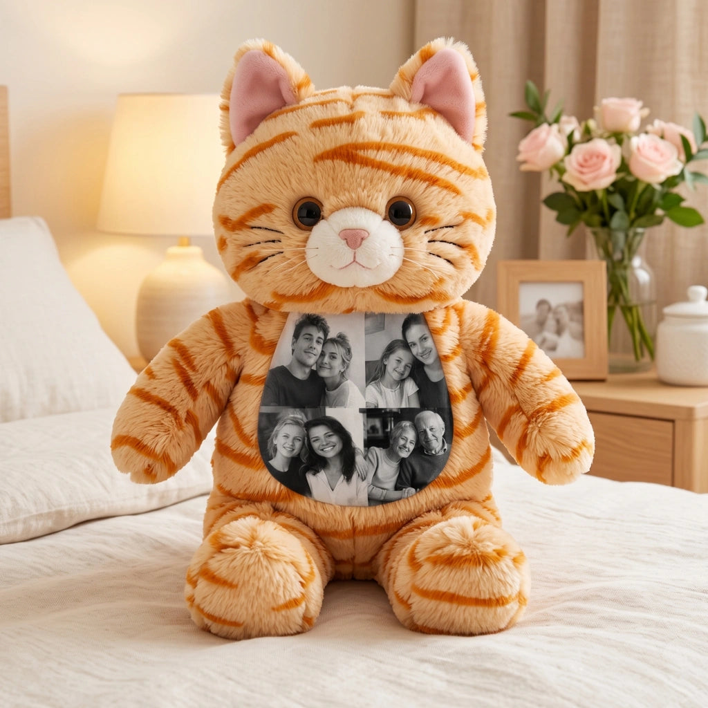 Cat Plush – Custom Belly Photo