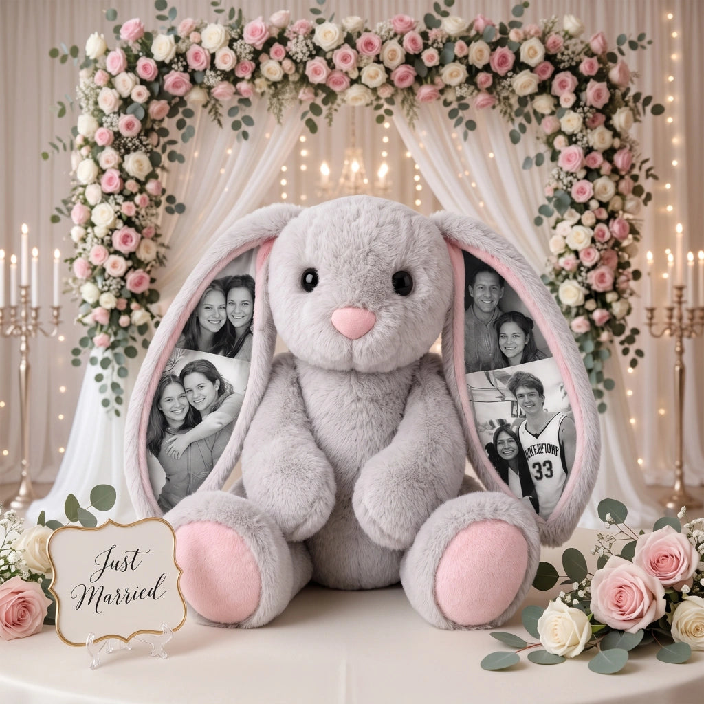 Bunny Plush – Ear Photo Keepsake