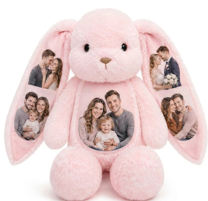 Custom Photo Bunny - Photos on Ears & Belly