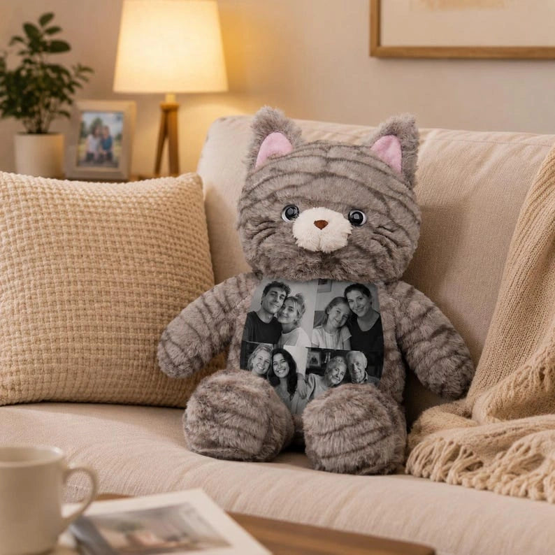 Cat Plush – Custom Belly Photo