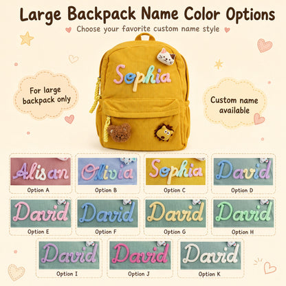Personalized Kids Corduroy Backpack