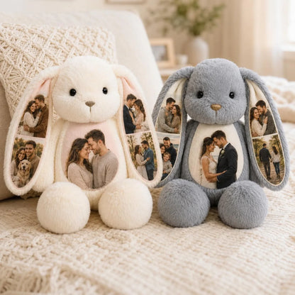 Custom Photo Bunny - Photos on Ears & Belly