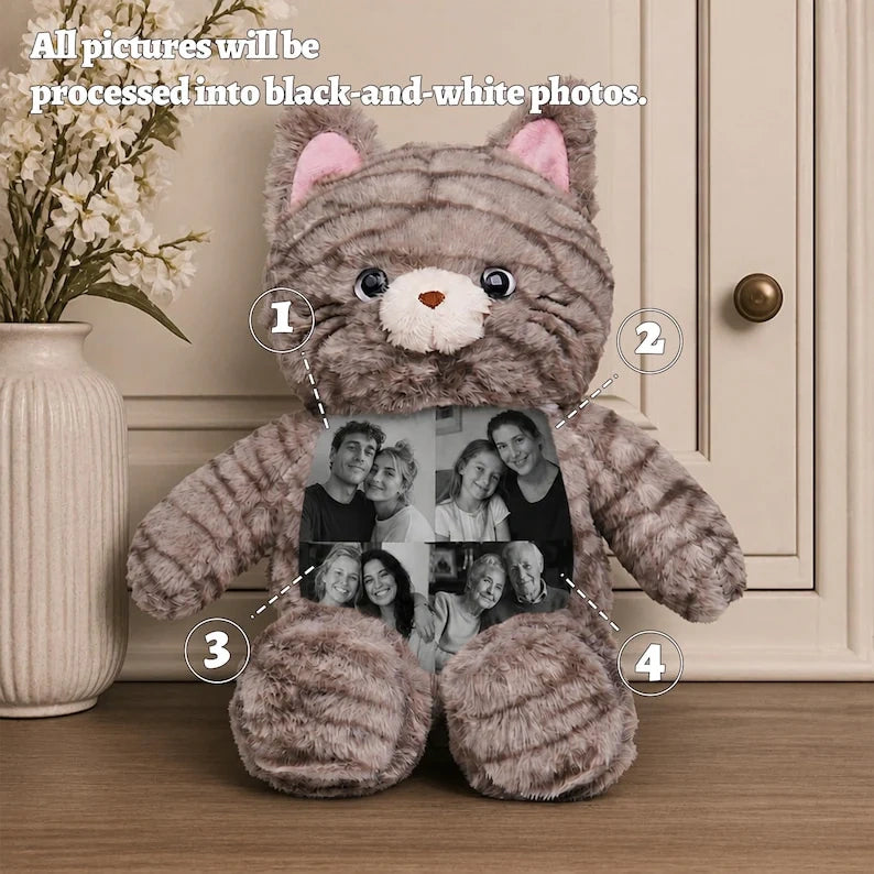 Cat Plush – Custom Belly Photo
