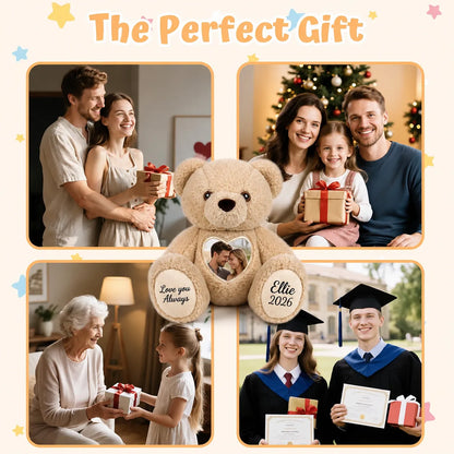 Heart Photo Teddy Bear – Personalized Keepsake