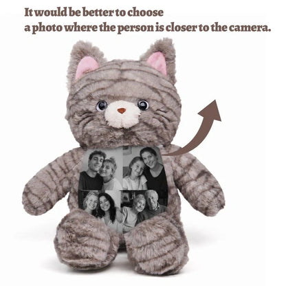 Cat Plush – Custom Belly Photo