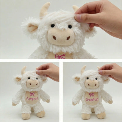 Cuddly Personalized Plush Cow – Perfect Keepsake for Your Little One