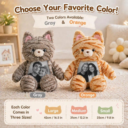 Cat Plush – Custom Belly Photo
