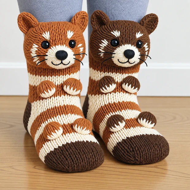 Cozy Animal Hug Socks™ | Cute Plush Character Socks Gift