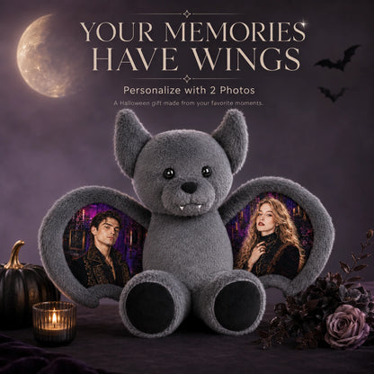 Personalized Halloween Bat Bear Plush 🦇🧸