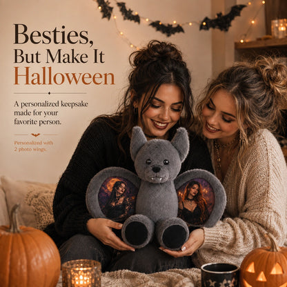 Personalized Halloween Bat Bear Plush 🦇🧸