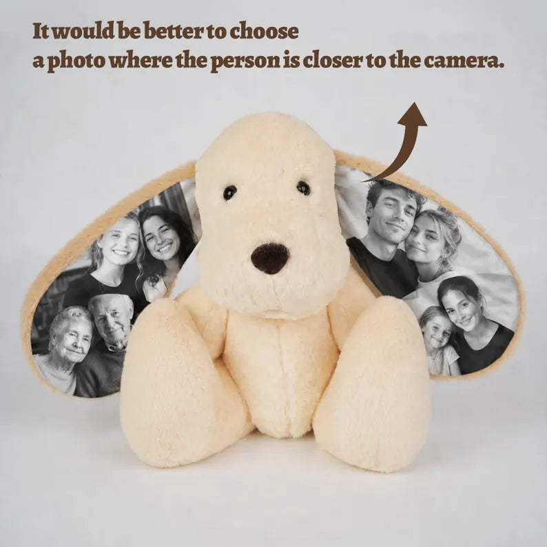 Dog Plush – Personalized Ear Photos