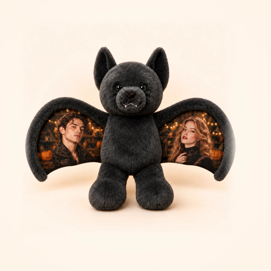 Personalized Halloween Bat Bear Plush 🦇🧸